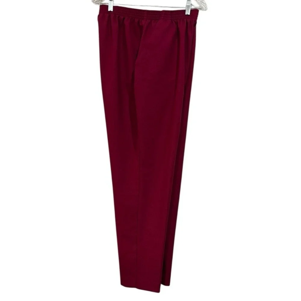 Vintage Donkenny Woman Red Slacks Elastic Waist Plus Size 18W - Picture 4 of 12